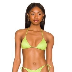 NWT MONICA HANSEN BEACHWEAR: Revolve Brand!‎ Miami Vice String Bikini Top